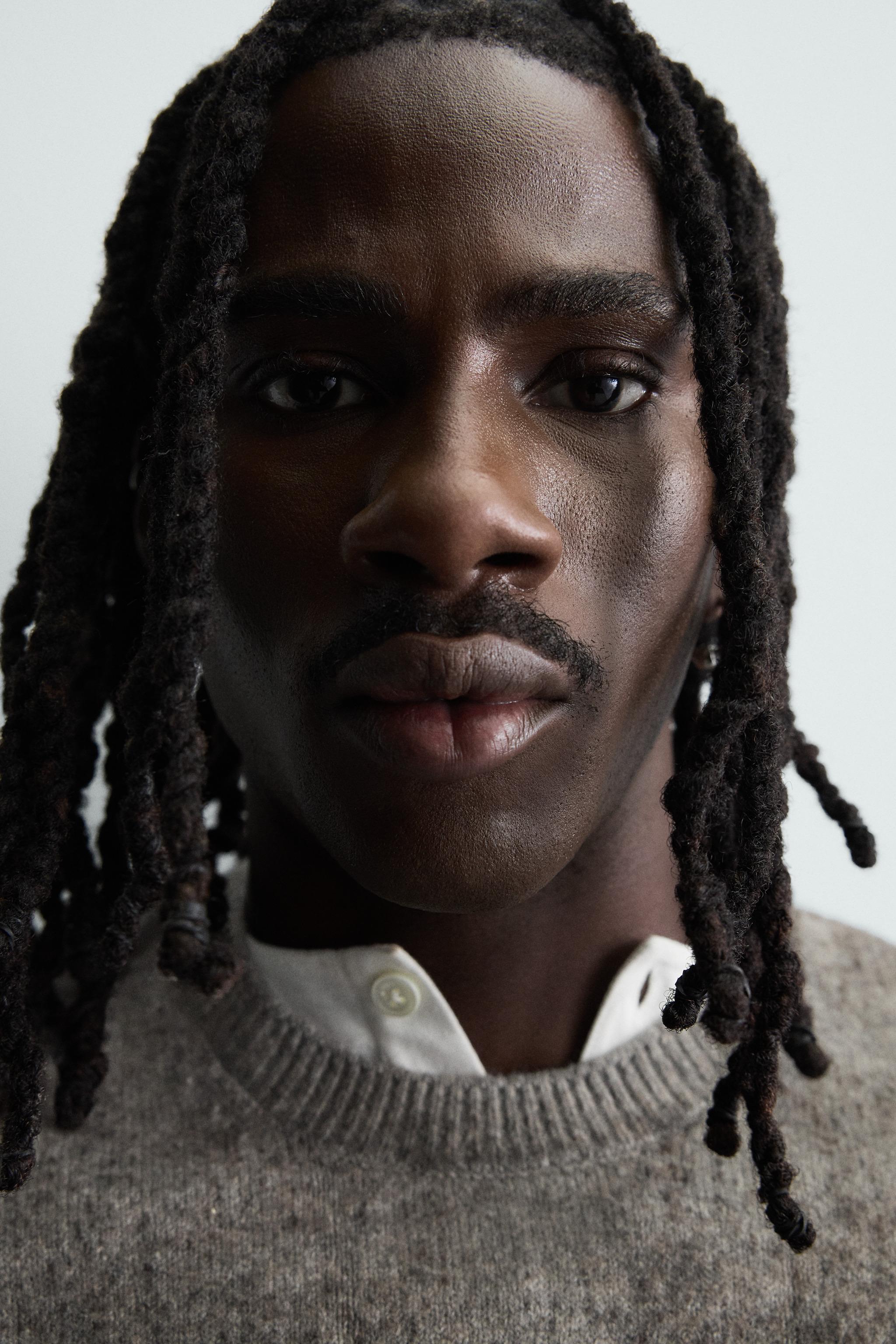 PULL BROSSÉ À IMPRIMÉ ABSTRAIT